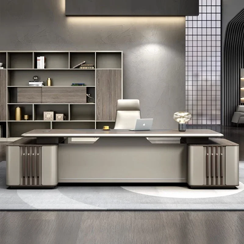 

Прочный органайзер светлого цвета, современные роскошные офисные столы