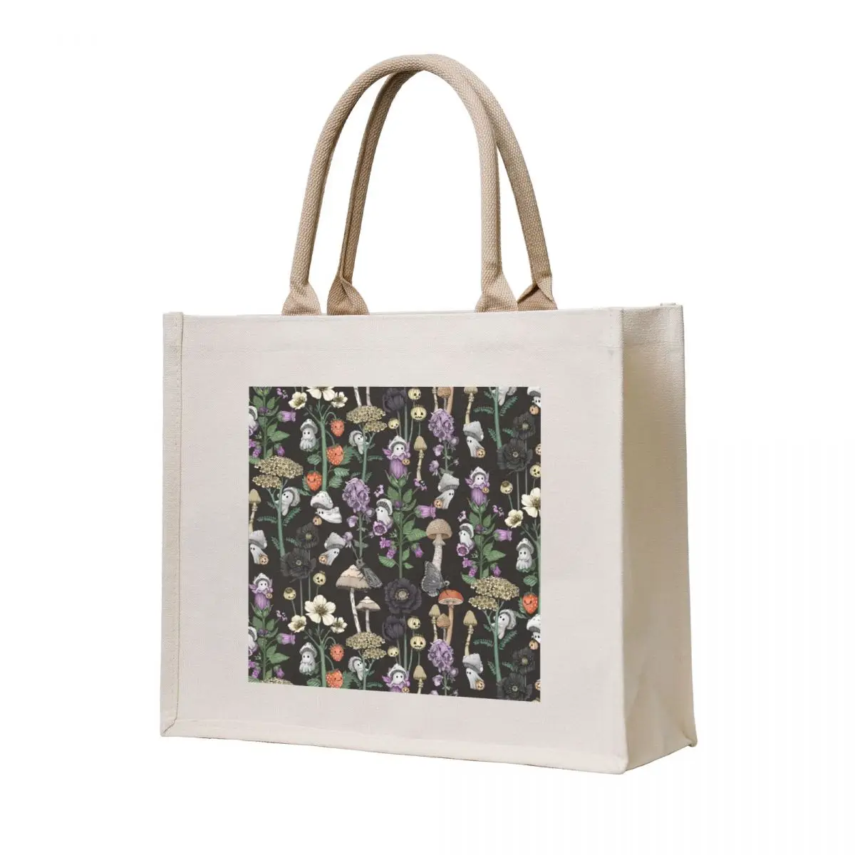 

Ghosts of Mushrooms Past Halloween Pattern Tote Bag Shopping bags bags for women Women's bag