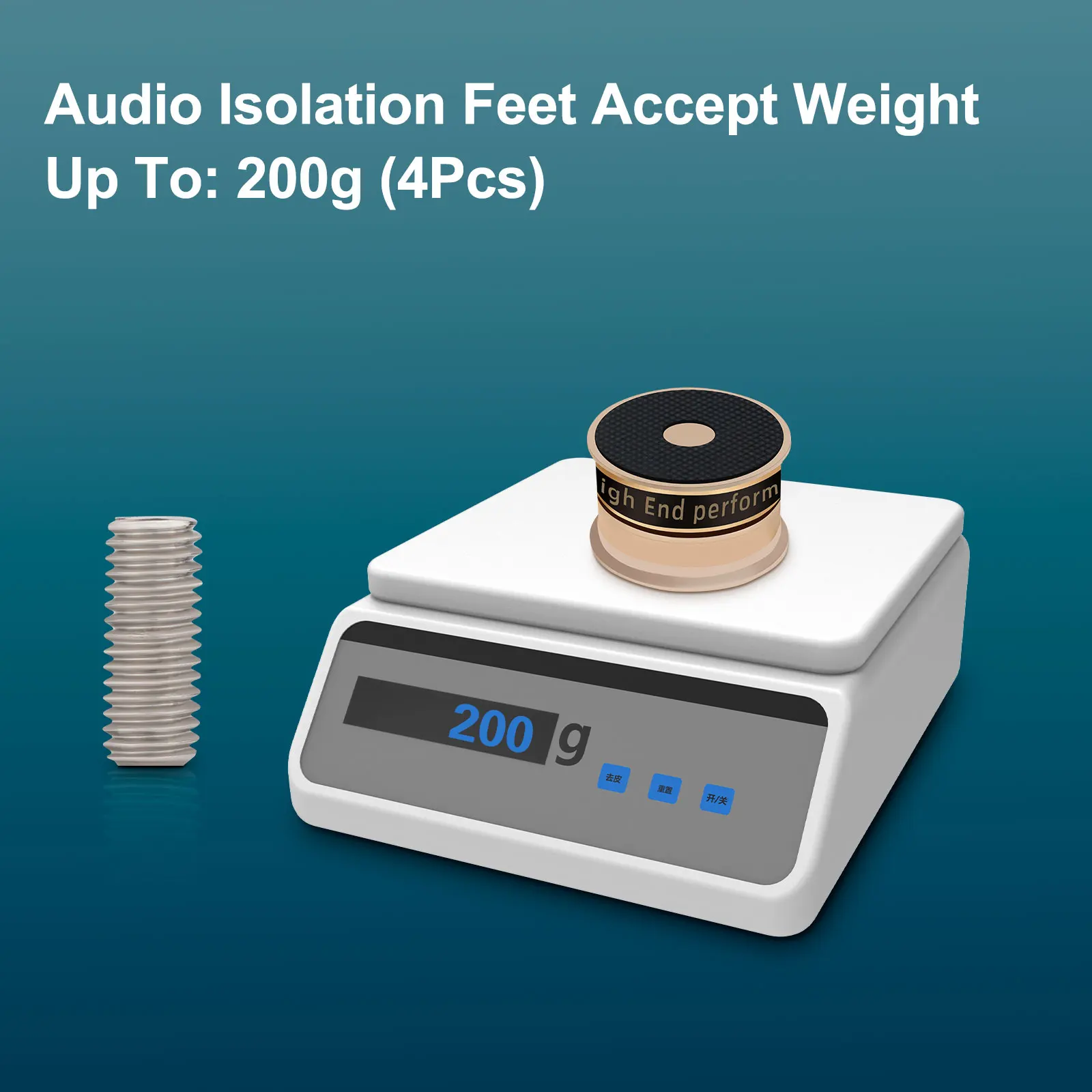 4pcs Preffair HIFI Speakers Amplifier Preamp DAC CD Player Anti-shock Absorber Foot Feet Pads Vibration Absorption Stands Spikes