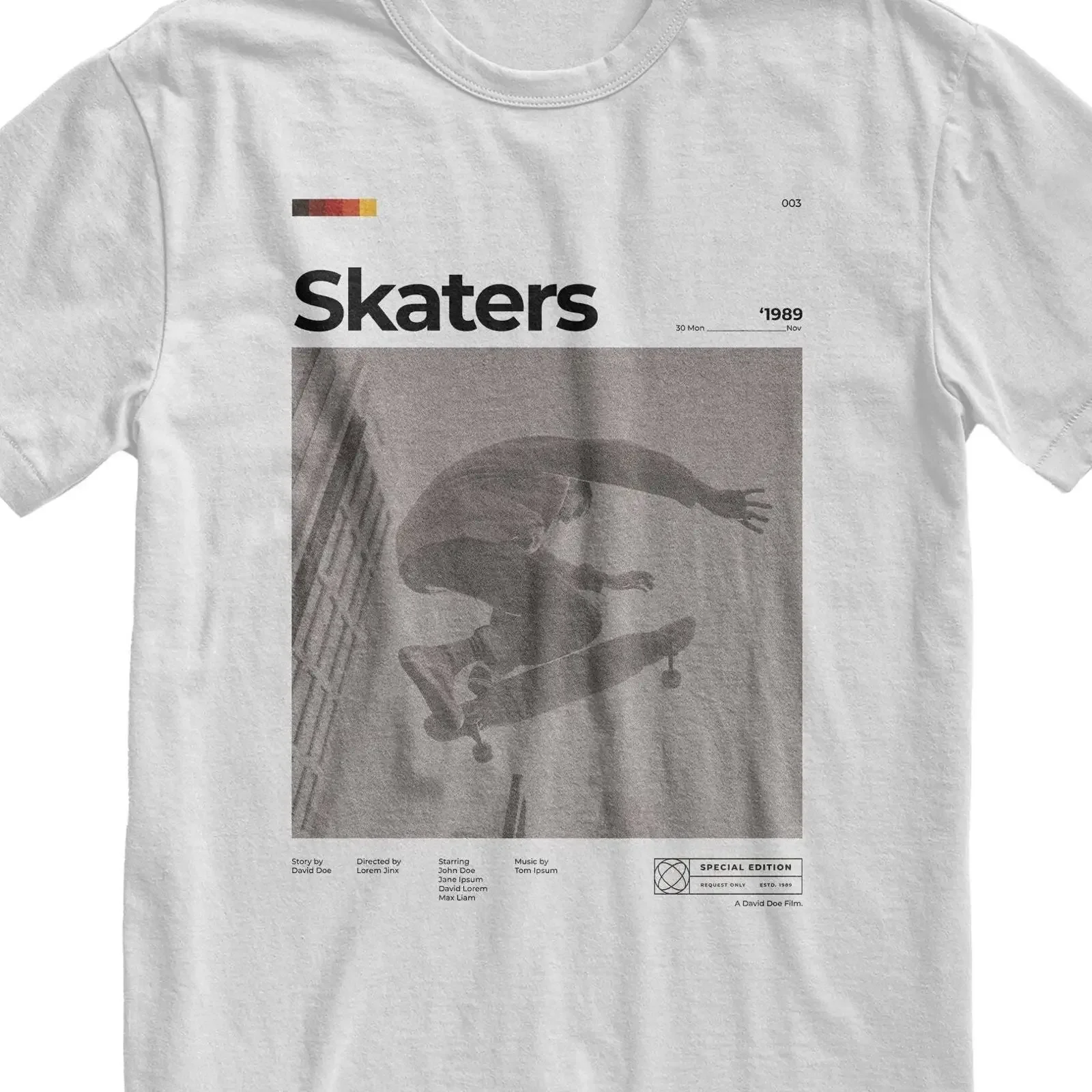 90s Skater T Shirt Retro Grunge Skateboard vintage Washed fashion Stretched Versatile streetwear Unisex Top For Everyday Wear