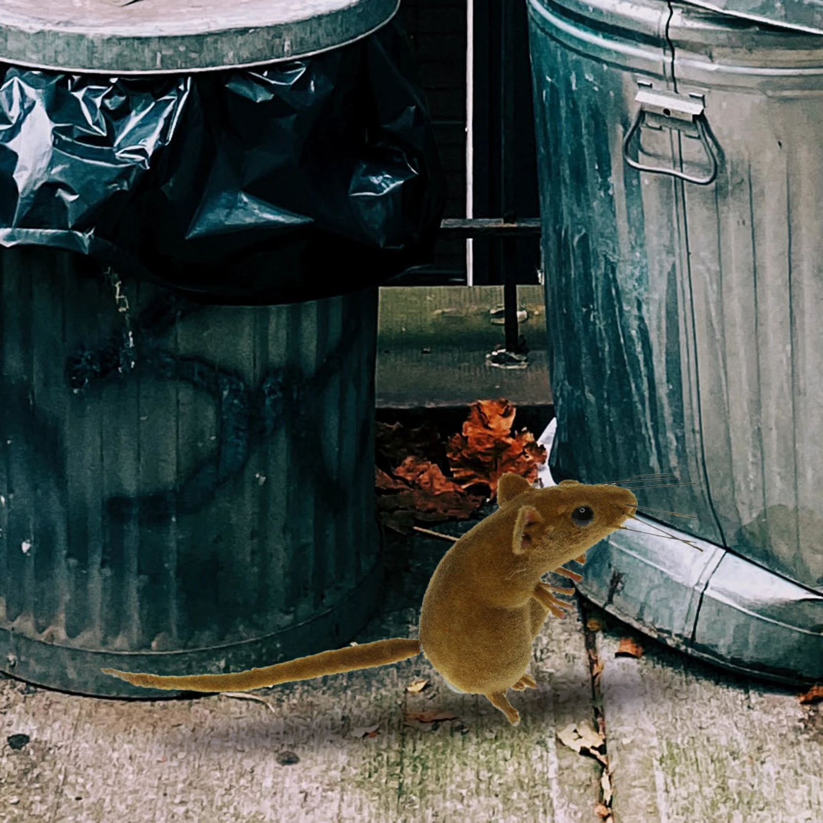 Ratón realista de animales para decoración, juguete de imán para nevera, maceta de flores para jardín al aire libre, 1/2 piezas