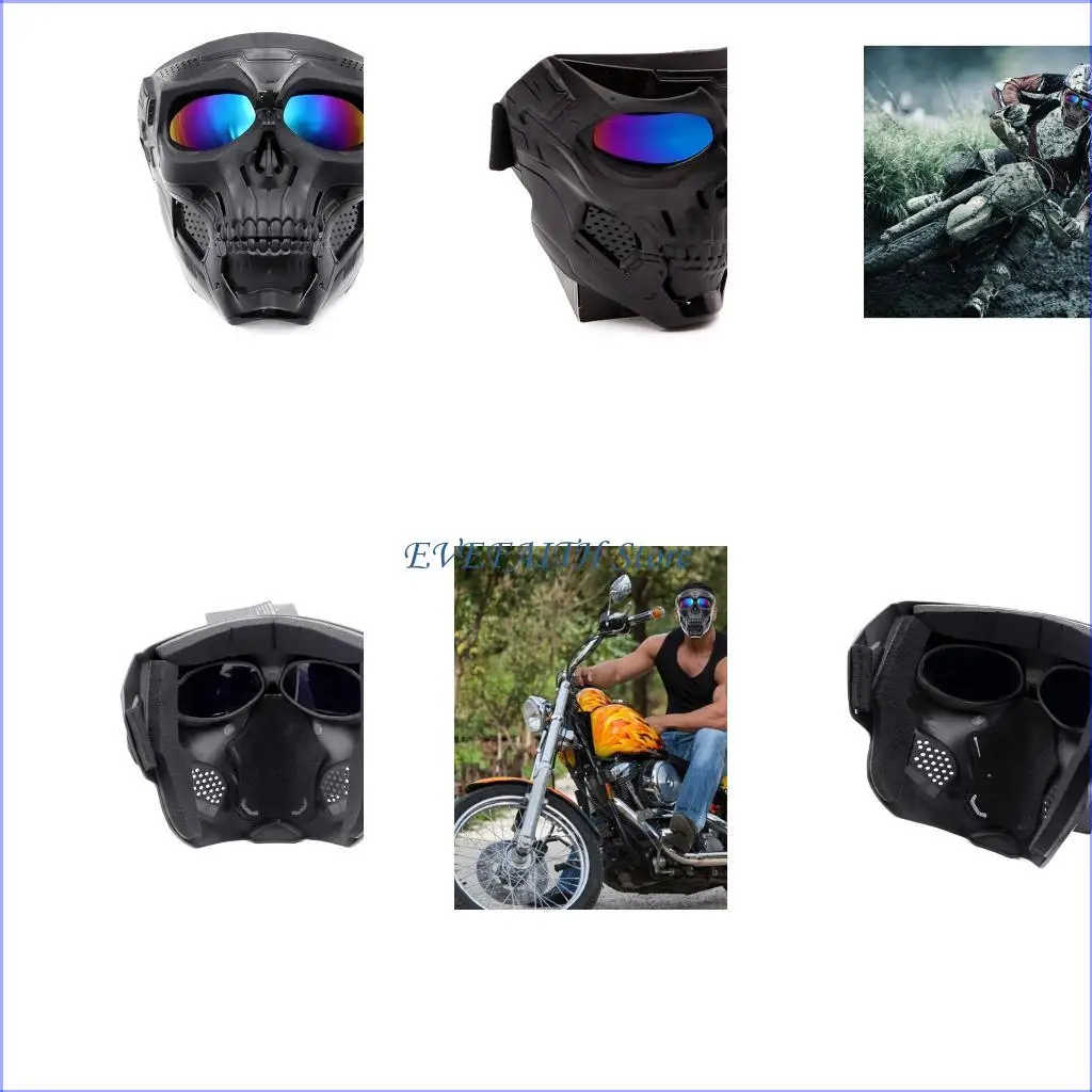

124B Мотоциклетная маска очки шлема шлема ретро мотокросс