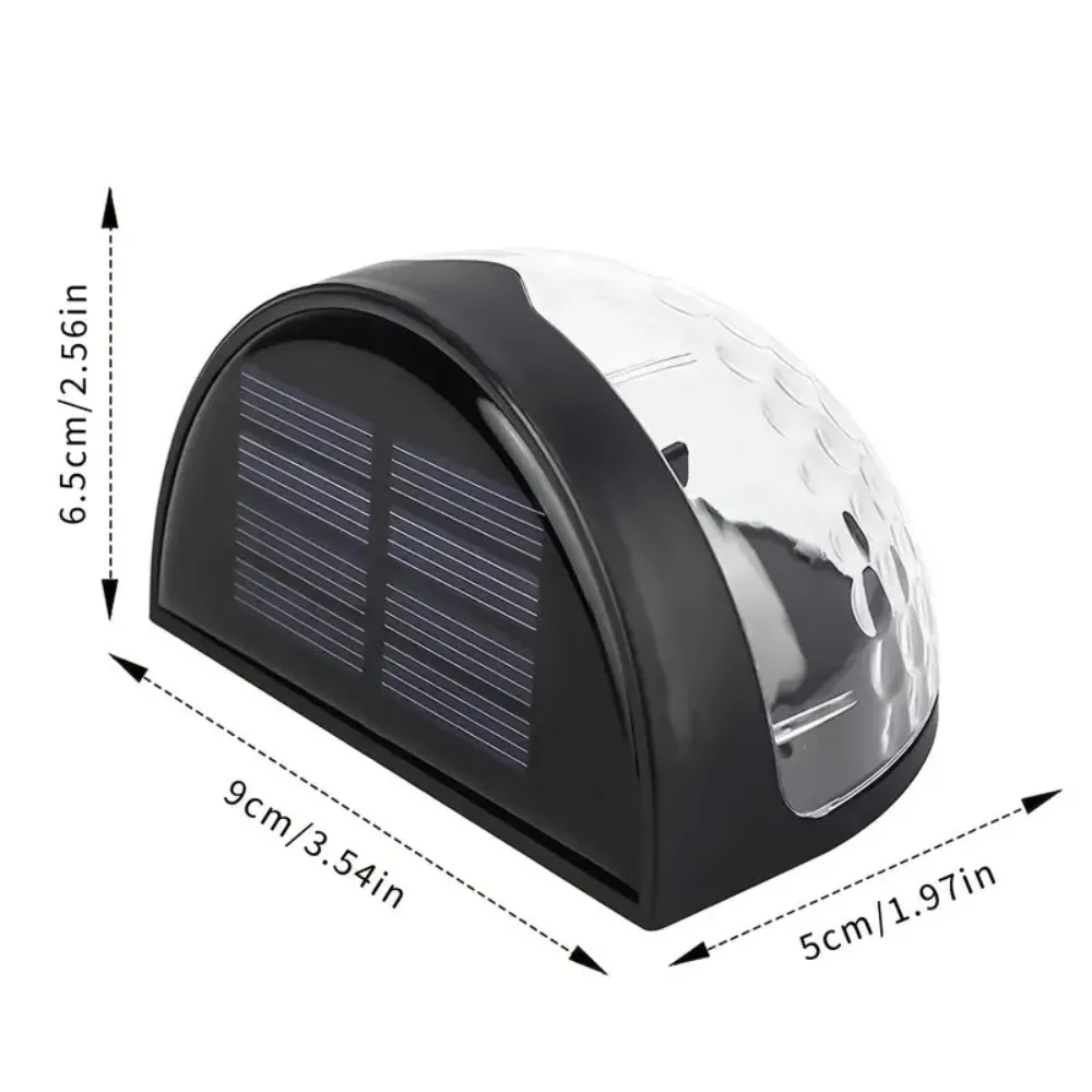 2pcs 6LED Solar Staircase Lights Waterproof Night Wall Lights Balcony Garden for Outdoor Courtyard Decoration Street Stair Fence image 6