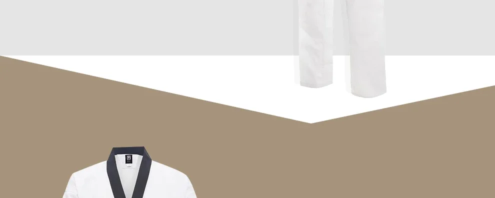 WTF Taekwondo Dobok Kleidung für Kinder und Erwachsene ITF Karate-Anzug Taekwondo-Uniform Karate-Kleidung Größe XXXL-XXXS – Detail 8