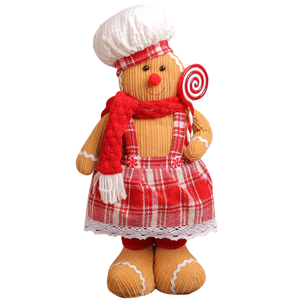 Retractable Christmas Plush Doll for Festive Decor and Creative Play Perfect Addition to Your Holiday Atmosphere