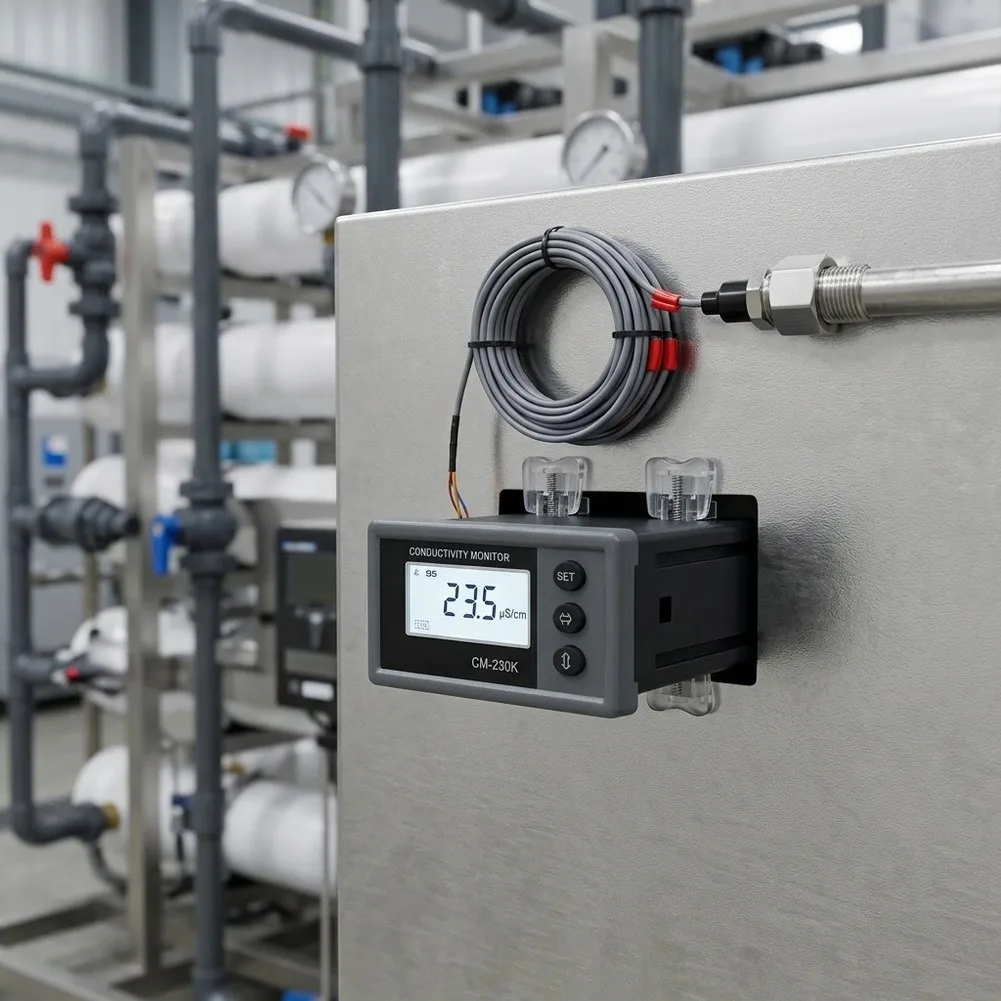 Tester Electrode Conductivity Gauge Digital Conductivity Tester G 1 2 Thread Connection Single-Chip Digital Circuit