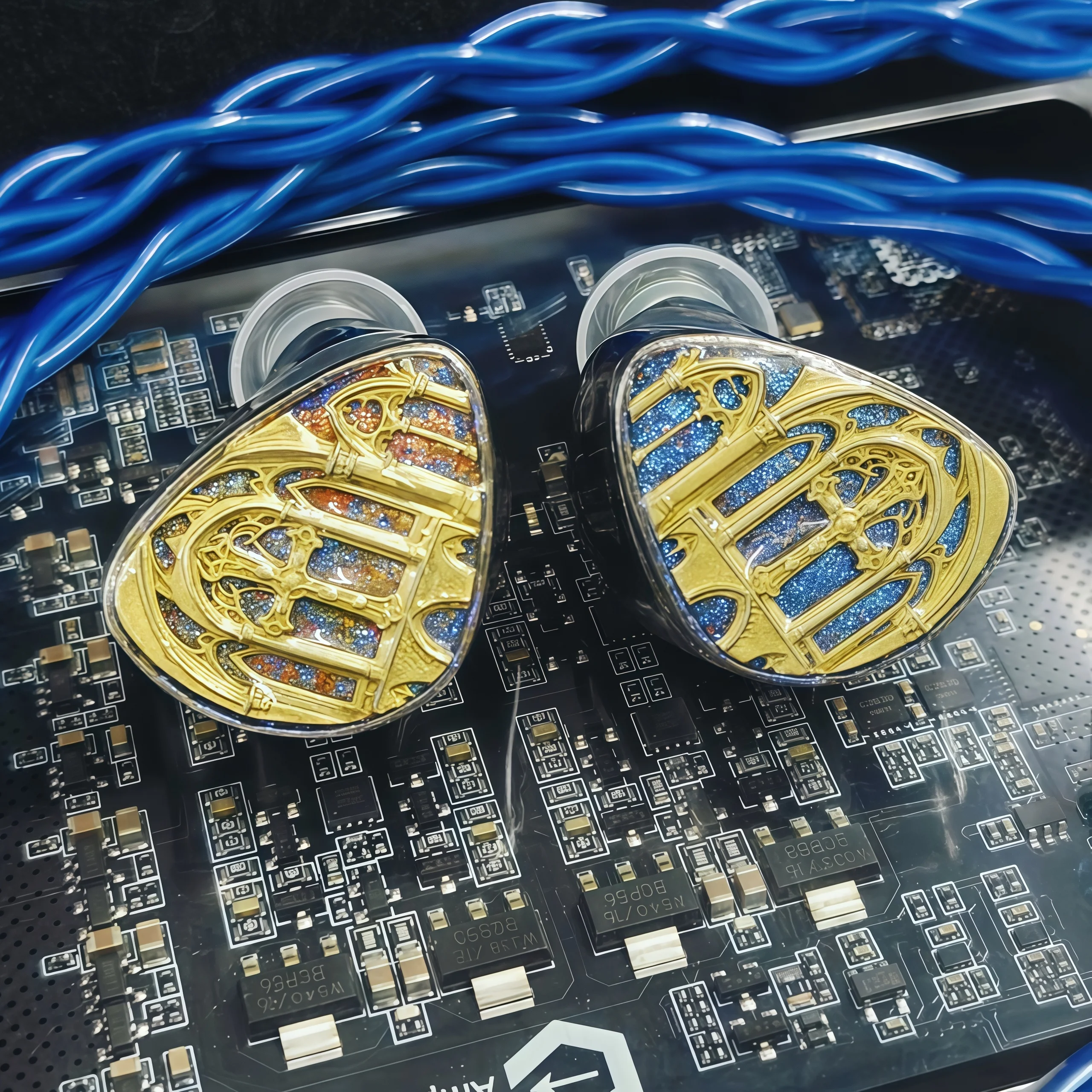 Geekyaudio Missa DD+6BA+2PM+4EST+2BC Hybrid IEMs Flagship Titanium Hifi Music Monitor Audiophiles Musicians Earphones 0.78mm