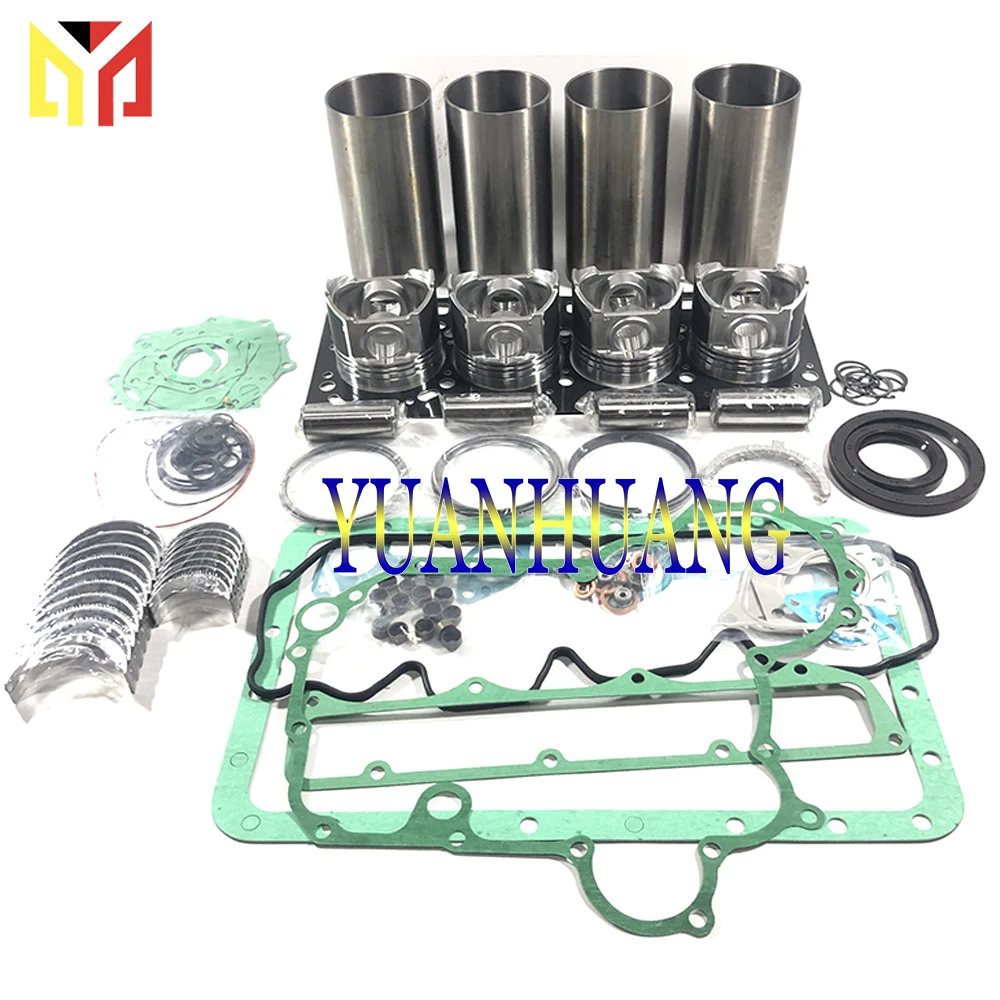 

4M40 Engine Rebuild Kit Overhual Repair Gasket Set For Mitsubishi Diesel Liner Piston Ring Bearing