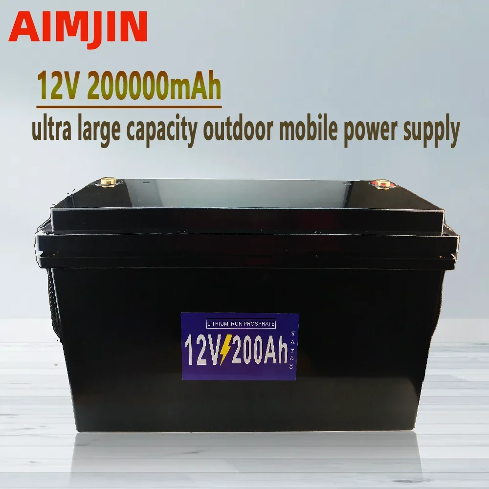 

12V ultra large capacity 200AH lithium iron phosphate battery pack for lithium iron phosphate solar RV camping batteries