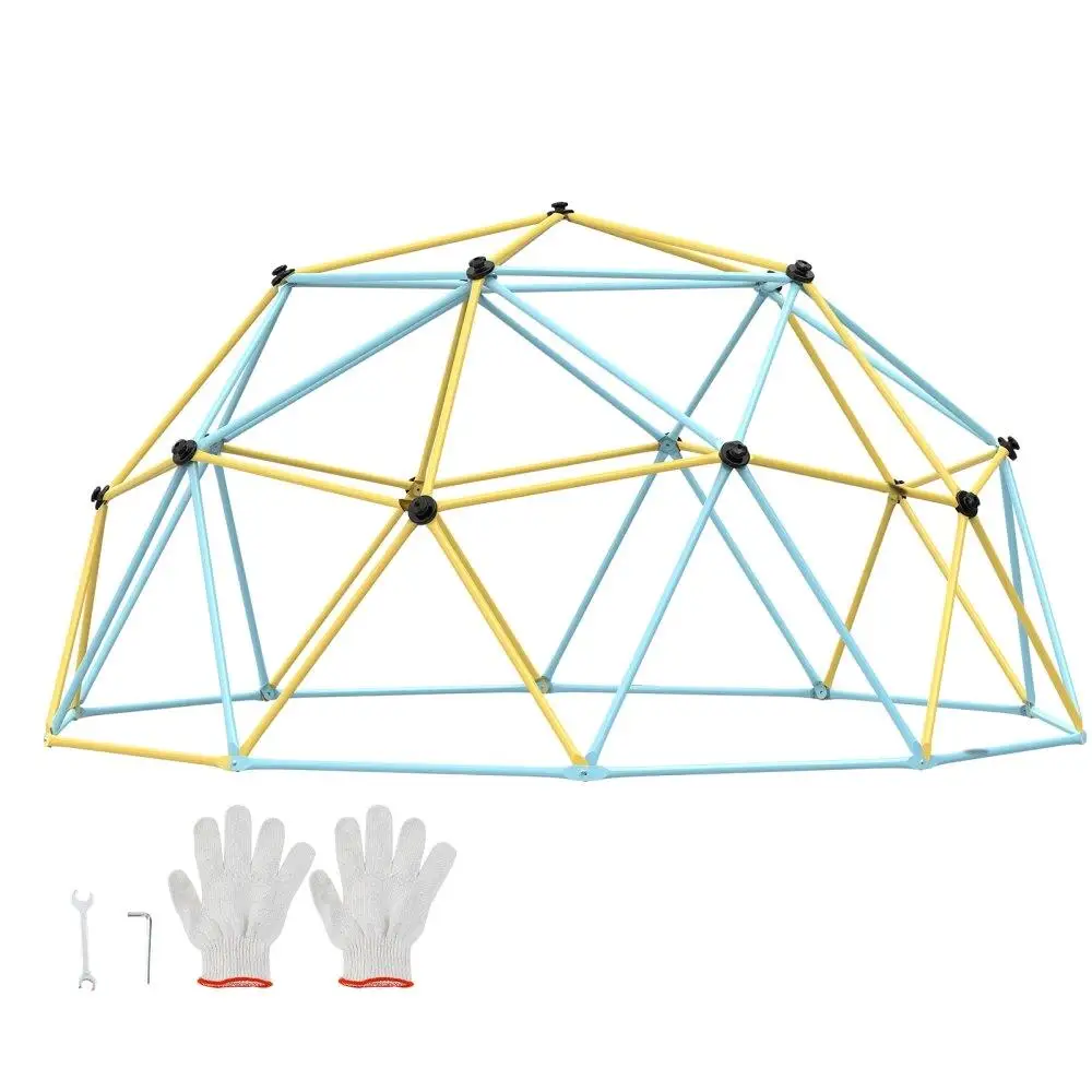 

Climbing Dome Jungle Gym 750LBS Support 10FT Geometric Play Center for kids 3-10 Years Outdoor Climbing Play Equipment