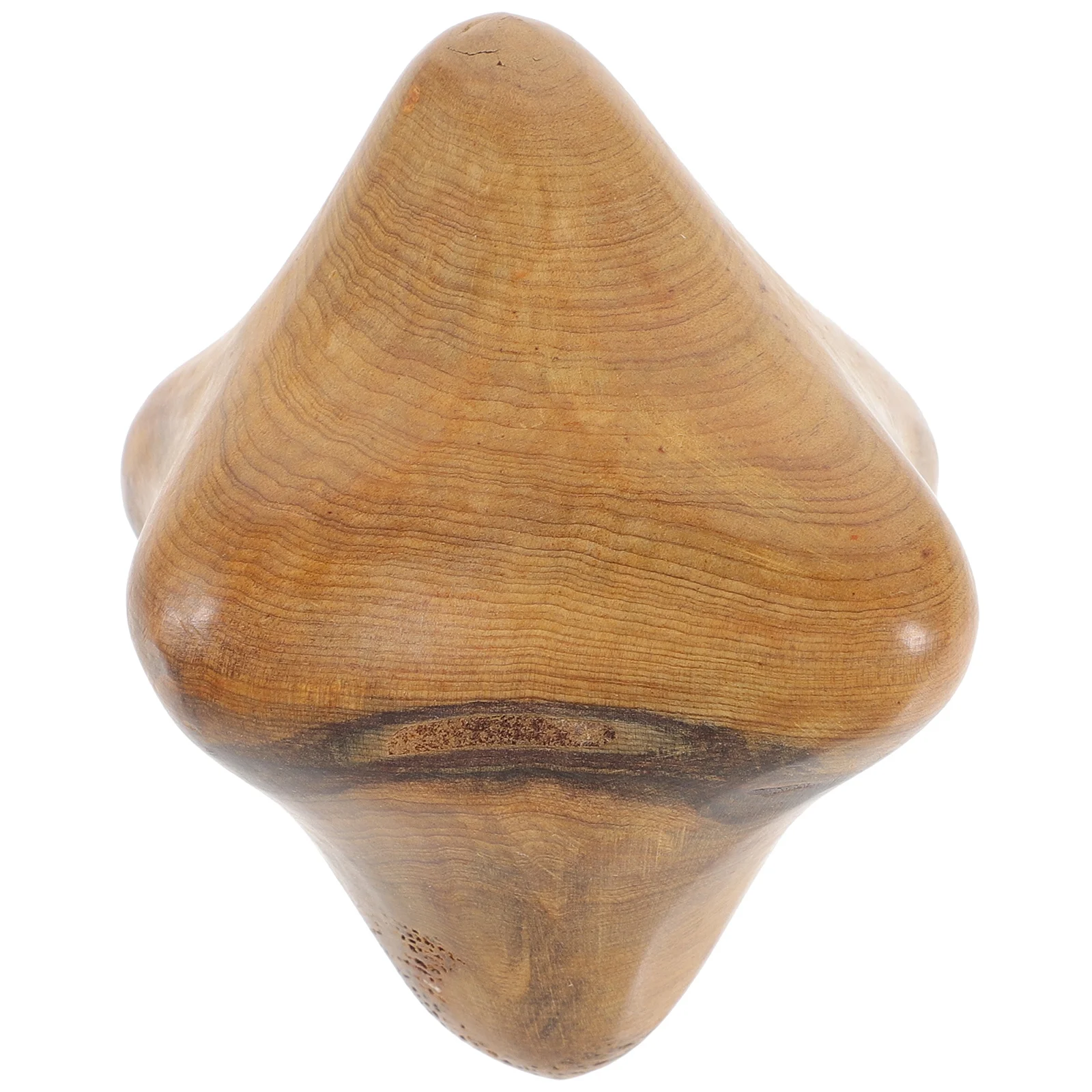 Bola massageadora de madeira hexagonal para alívio do estresse, circulação sanguínea, dispositivo de ferramenta de exercício manual, massageador de madeira