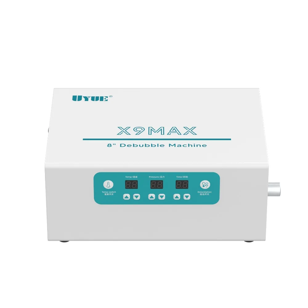 UYUE X9 MAX 600W مضخة تفريغ مدمجة لإزالة الرغوة الذكية تنطبق على iPhone أقل من 8 بوصة مزيل الرغوة المنحني/المسطح