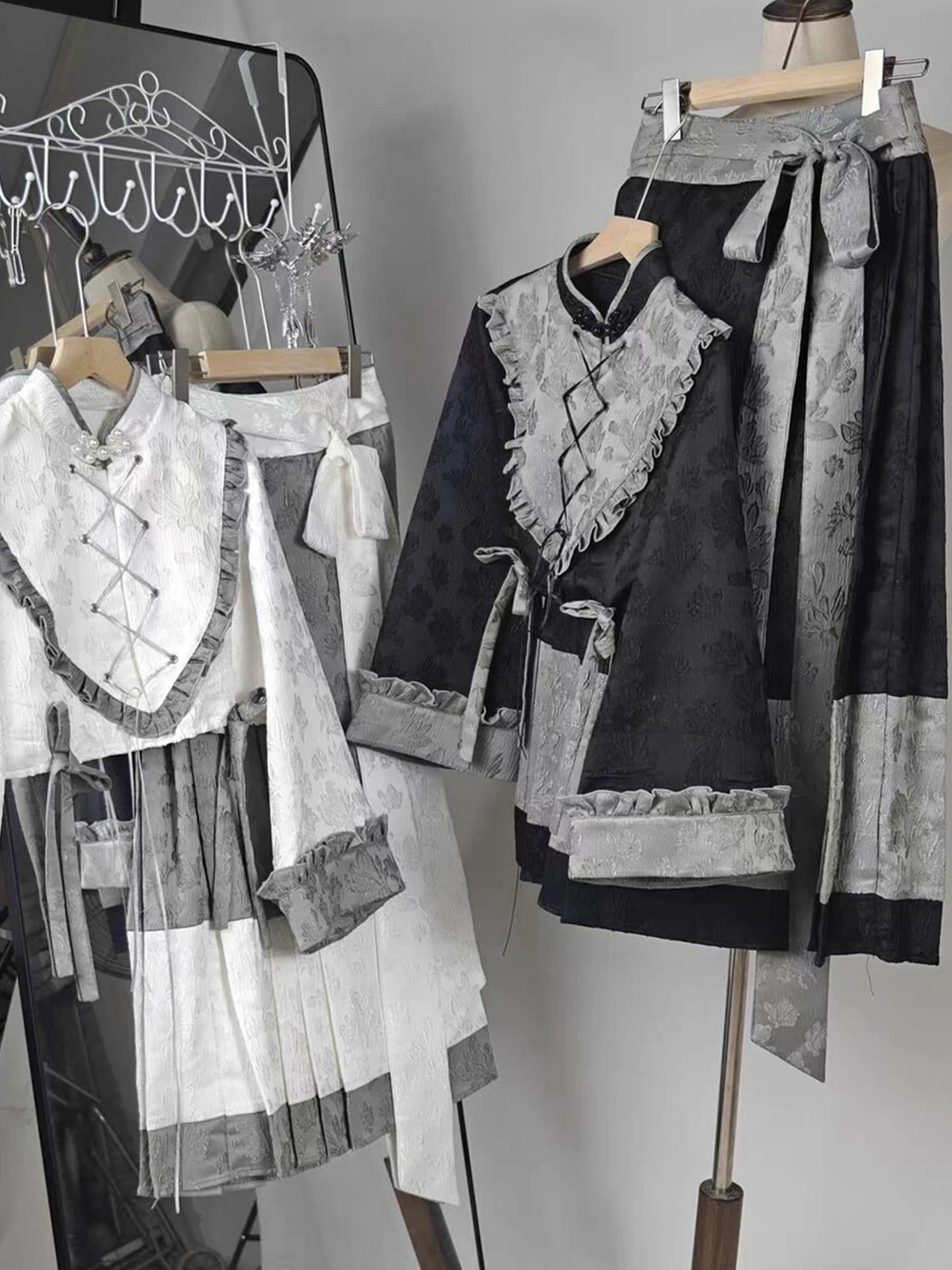 جديد الصينية لوليتا محايد تأثيري loween مجموعة كاملة k سلسلة الثقافية Subup Faion Hanfu الملابس النسائية #5