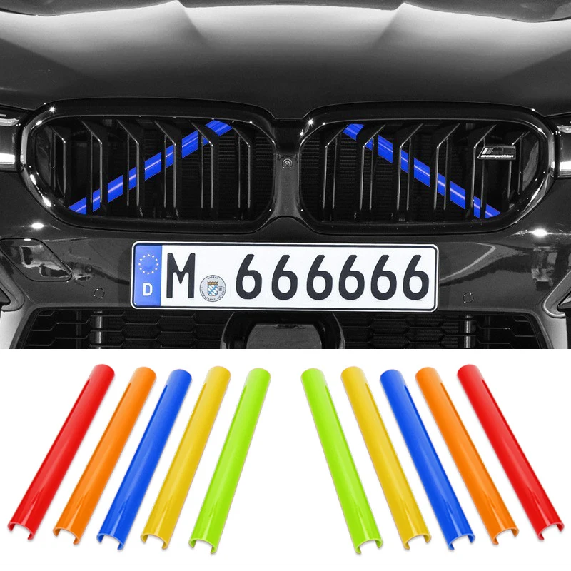 

For BMW 1 Series F20 F21 2012~2019 M Sport Styling Car Front Bumper Radiator Grille Frame Protector Cover Trim Strip Accessories