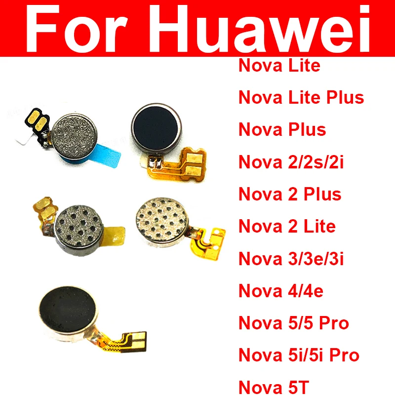 Vibrator Flex Cable For Huawei Nova 5 5i Pro 5T Nova 4 4e 3e 3i 3 2i 2S 2 Lite Plus 2017 Vibration Motor Module Replacment Parts