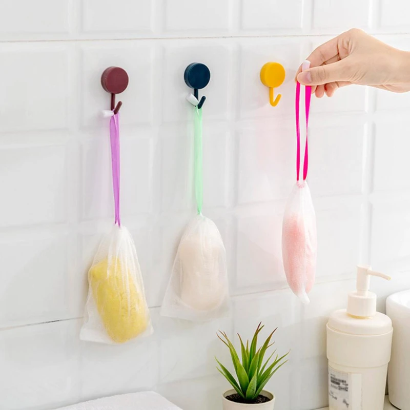 Double-layer Soap Saver Bag Quickly Foam Drawstring Design Non-slip Portable Handmade Soap Foaming Net for bath brush reuse