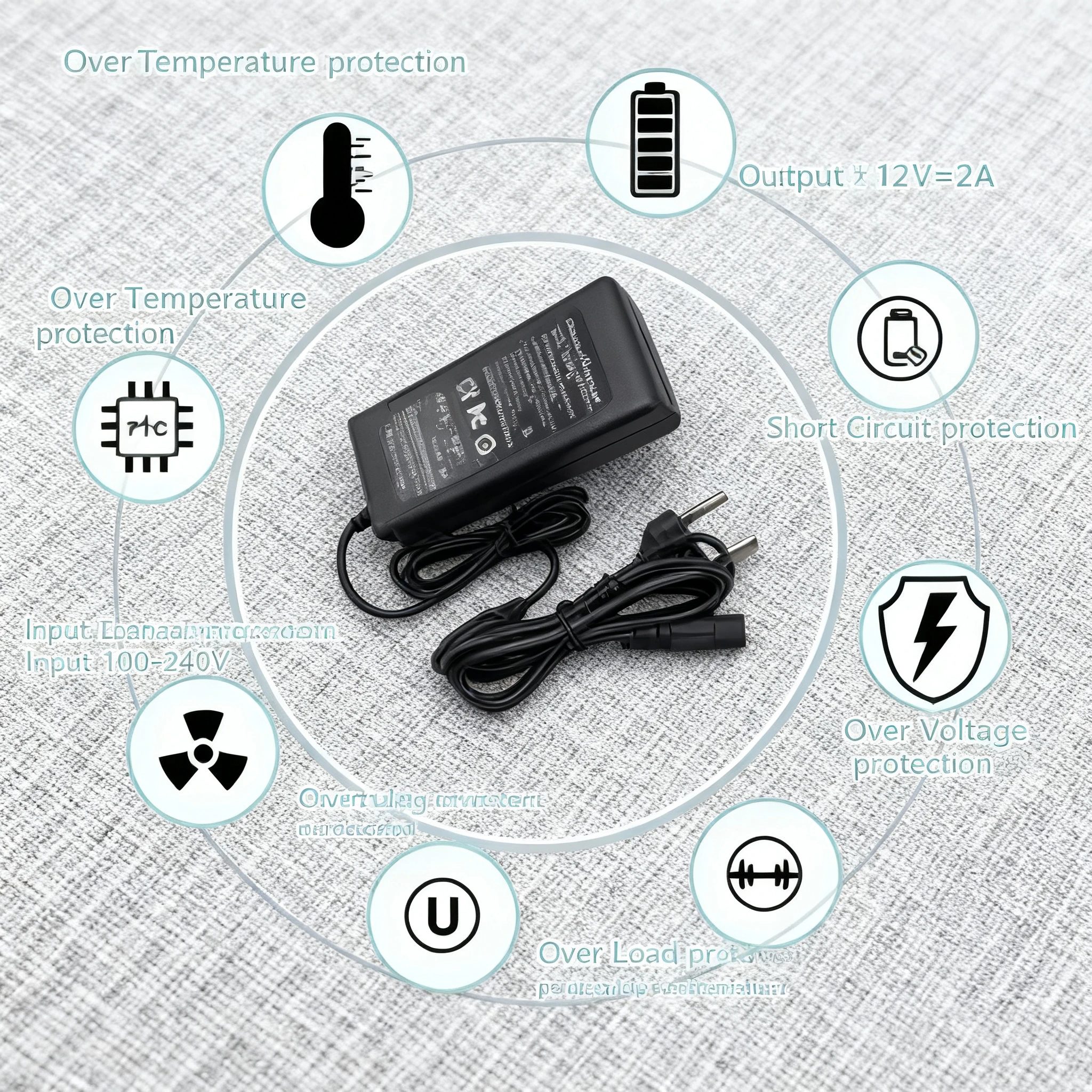 42V 2A Universal Battery Charger Adapter for Ninebot Es1 Es2 Es4 E22 E25 F40 F20 Xiaomi M365 1S pro Pro2 Scooter
