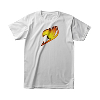 Fairy Tail T-shirt 2025 Black Cotton Anime Tee Pink Hair Fire Dragon Scarf Salamander Power Japanese Text Battle Ready Oversized