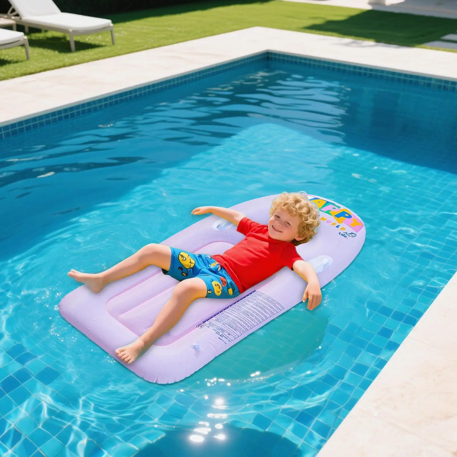 Dmuchany materac do pływania, łóżko, materac do wanny, materac dmuchany, ponton, leżanka, podkładka, zabawki do ogrodu, na zewnątrz, na podwórko, do opalania, na rzekę.