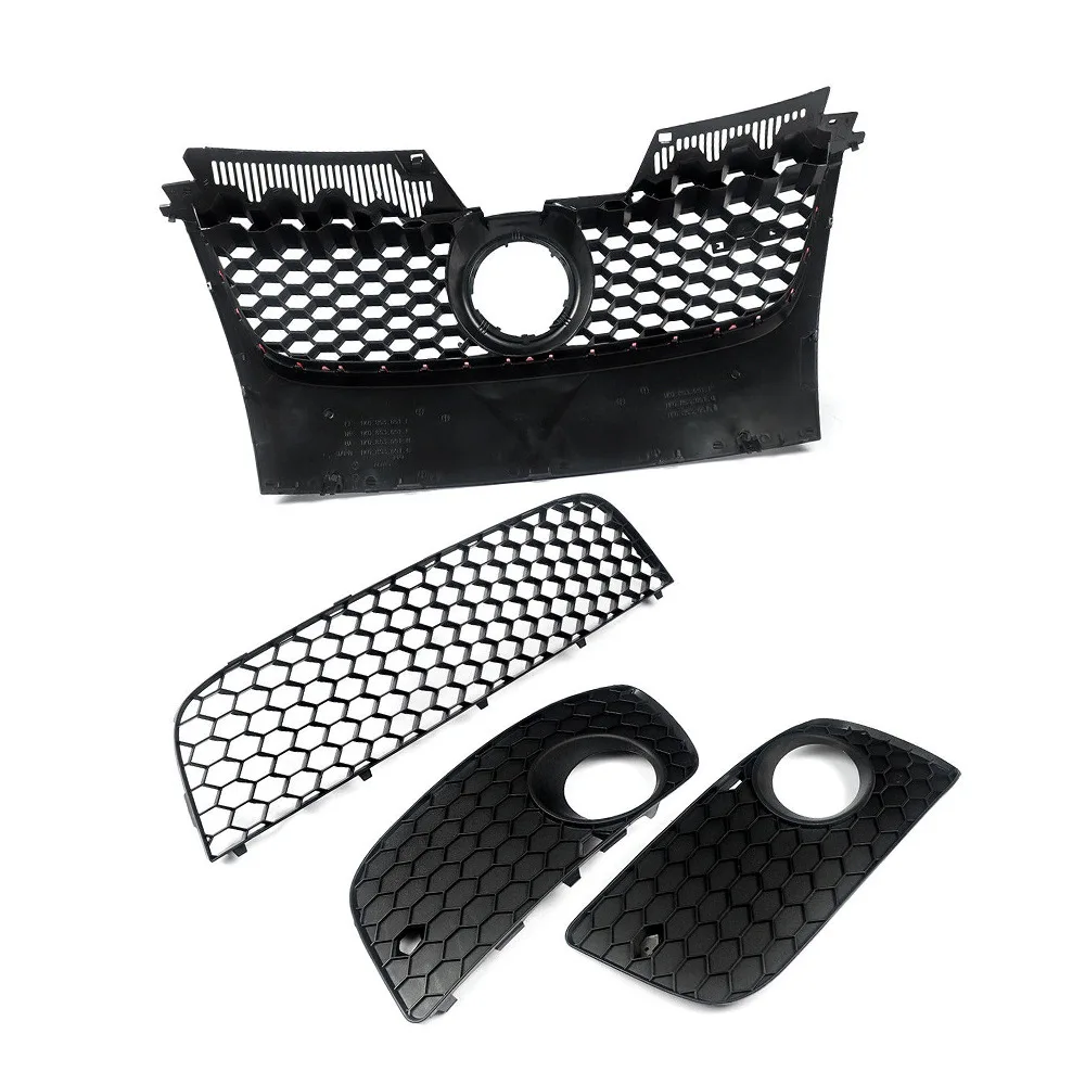Voor Volkswagen Golf 5 GTI 2006 2007 2008 2009 Bumper Grille ABS roest-proof Anti-shake Grilles Mesh Netwerk Auto Accessoires - afbeelding 2