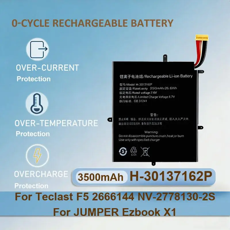 Battery For Teclast M40 5 Wire Plug P20HD 98 4G ID N6H1 P20 HD Lines F7 Plus 30154200P 7 T40 Plus/T40 Pro Tablet PC Battery F5