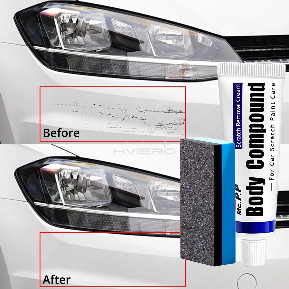 Car Body Compound Wax Styling Body Grinding Compound MC308 Paste Set Scratch Paint Care Shampoo Auto Polishing Polish Cleaning