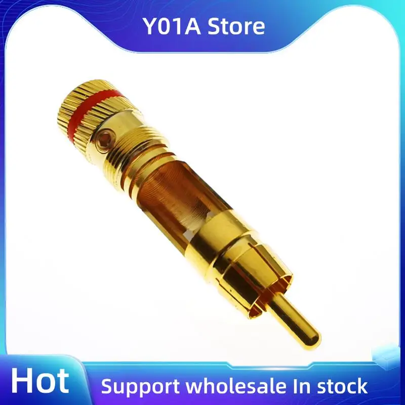 

Y01A 20X WBT-0144 Gold Plated For RCA Plug For RCA Plug-In Type AV Audio And Video Plug Video Plug Connector