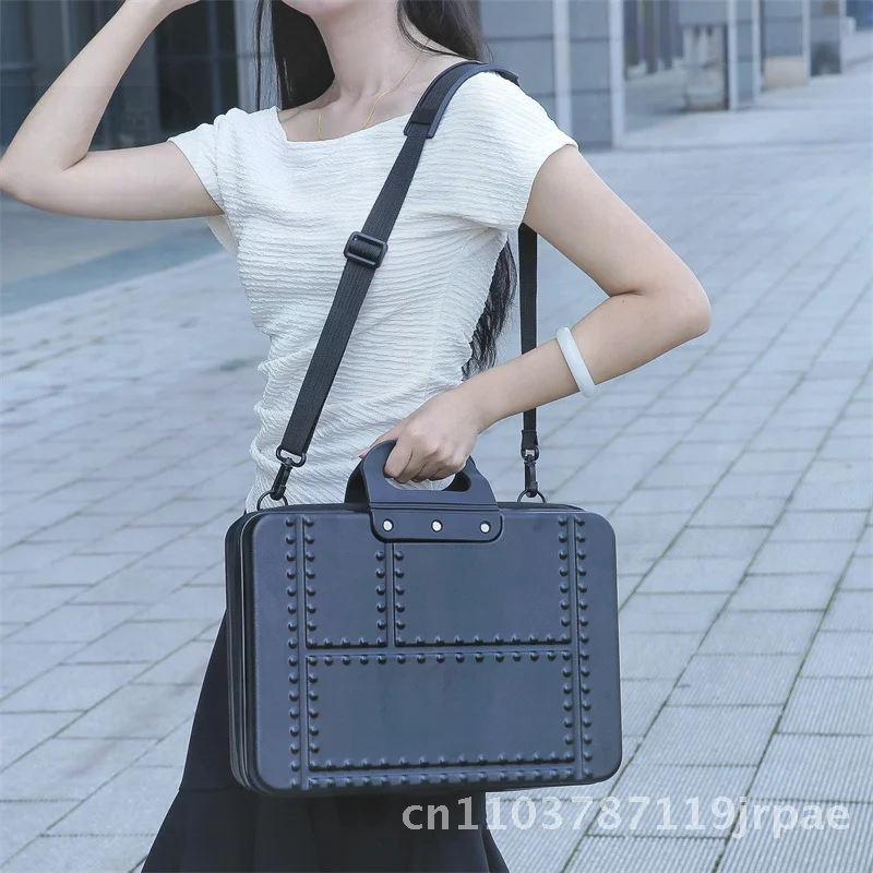 

Anti-Fall Business Storage Bag Hard Shell Notebook Computer Bag for DJI with Anti-Shock Features Unisex Business Elite Style