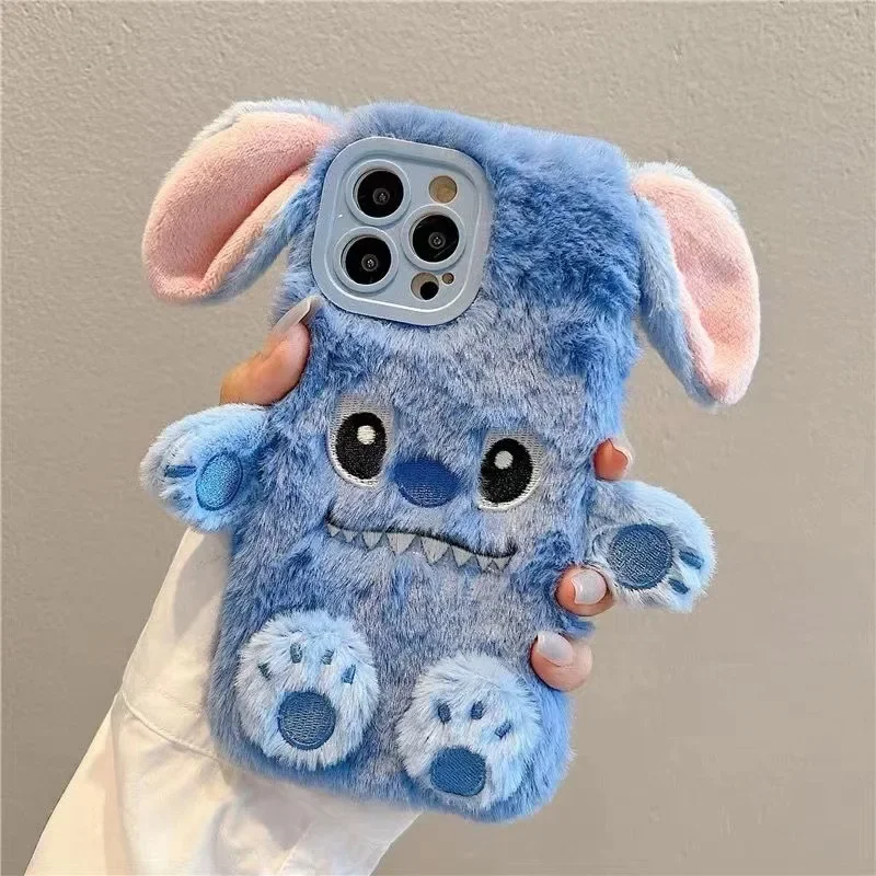 ديزني غرزة أفخم قضية الهاتف ، لينة الغطاء الواقي ، الكرتون لطيف الحال بالنسبة آيفون 15 ، 14 ، 13 ، 12 ، 11 برو ماكس ، خريف ، شتاء #2