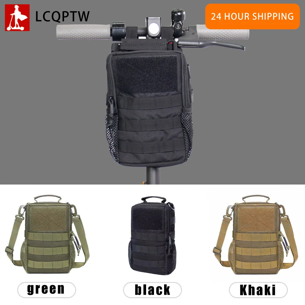 Electric Scooter Bag Cycling Nylon Head Tube Handlebar Shoulder Multi-Pockets Mobile Phone Bags for Xiaomi M365 for Ninebot G30