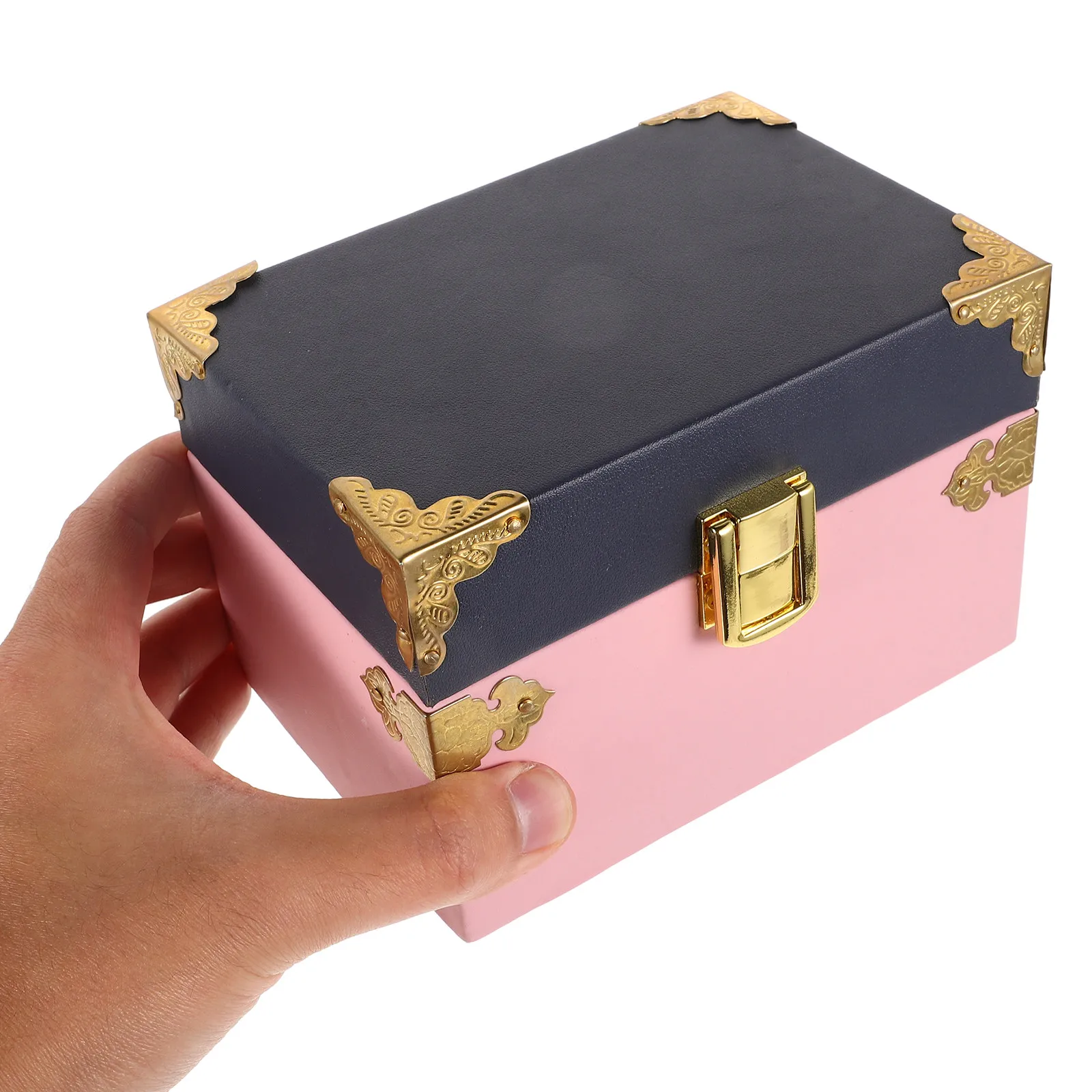 Wood Jewelry Box Rustic Style Compact Small Size Wooden Storage Case for Jewelry Organizer Sundries Earring Ring Pendant Display
