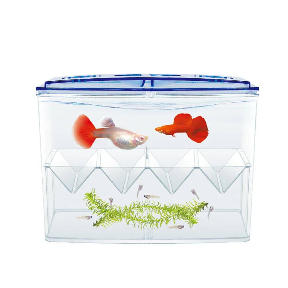 

1pc Fish Hatching Breeding Box Self-Floating Isolation Tank For Fry Protection Freestanding Small Fish Incubator Pet Aquarium