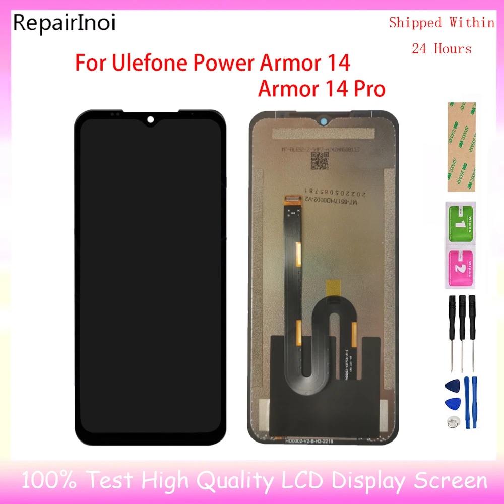 LCD For Ulefone Power Armor 14 LCD Display + Touch Screen Replacement Tested For Ulefone Armor 14 Pro LCD Dispaly