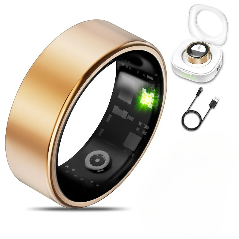 

Умные кольца, водонепроницаемый трекер здоровья, пульс, кислород в крови, измеритель сна, мониторинг шагов, кольцо для удаленного ухода, подходит для Android IOS