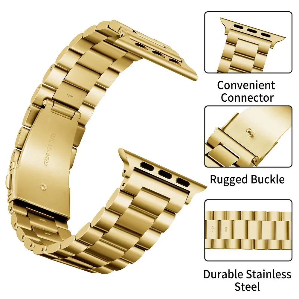 Protector Case+Metal Strap For Apple Watch Ultra 2 Band 49mm 45mm 44mm 42mm 41mm 38 40mm Bracelet Correa For iWatch SE 7 8 9