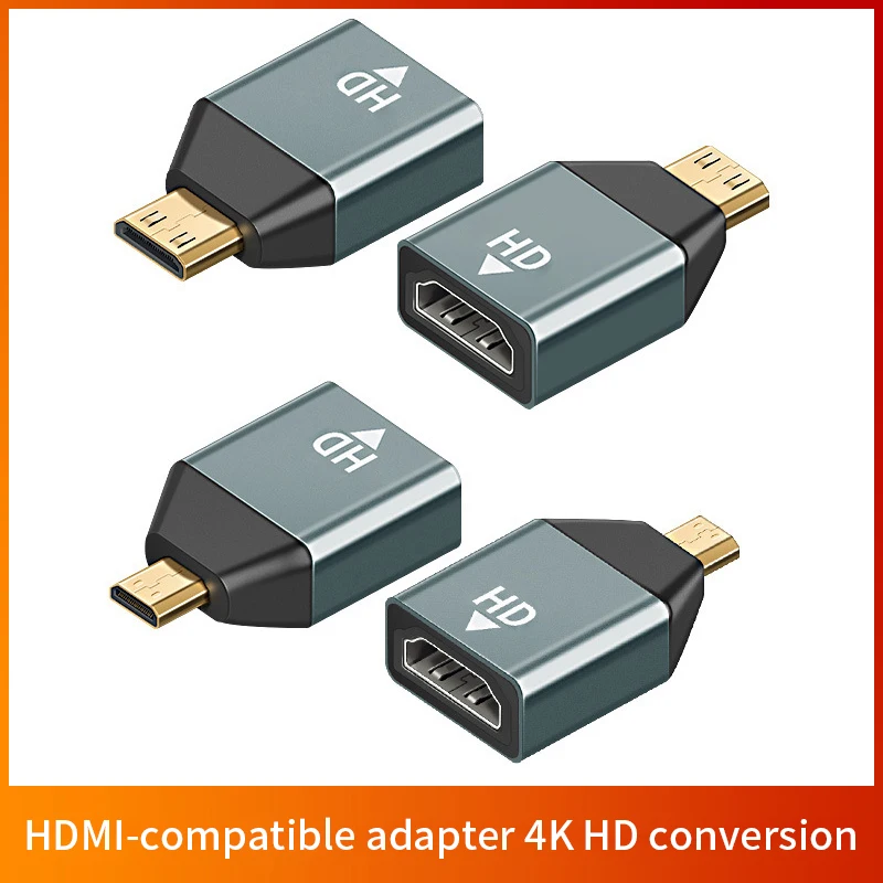 4K 60HZ Mini Micro HDMI-compatibladapter converter For Laptop Graphics Card Camera TV Monitor HD Adapter Audio Video transmissio