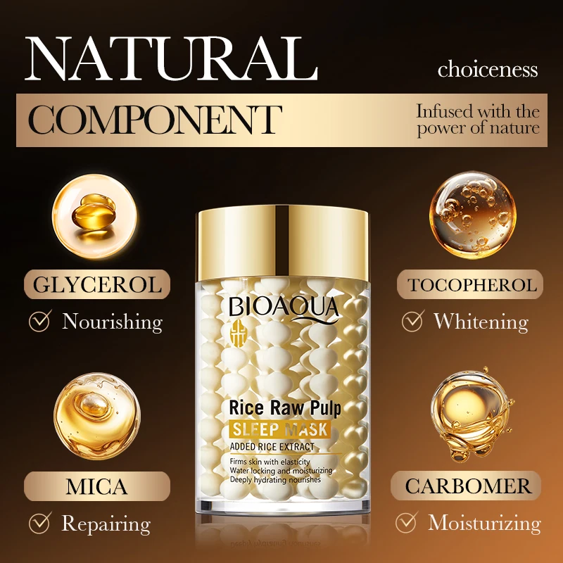 BIOAOUA крем для лица с белой рисовой целлюлозой, увлажняющий, осветляющий, укрепляющий, увлажняющий дневной крем, увлажняющий уход за кожей