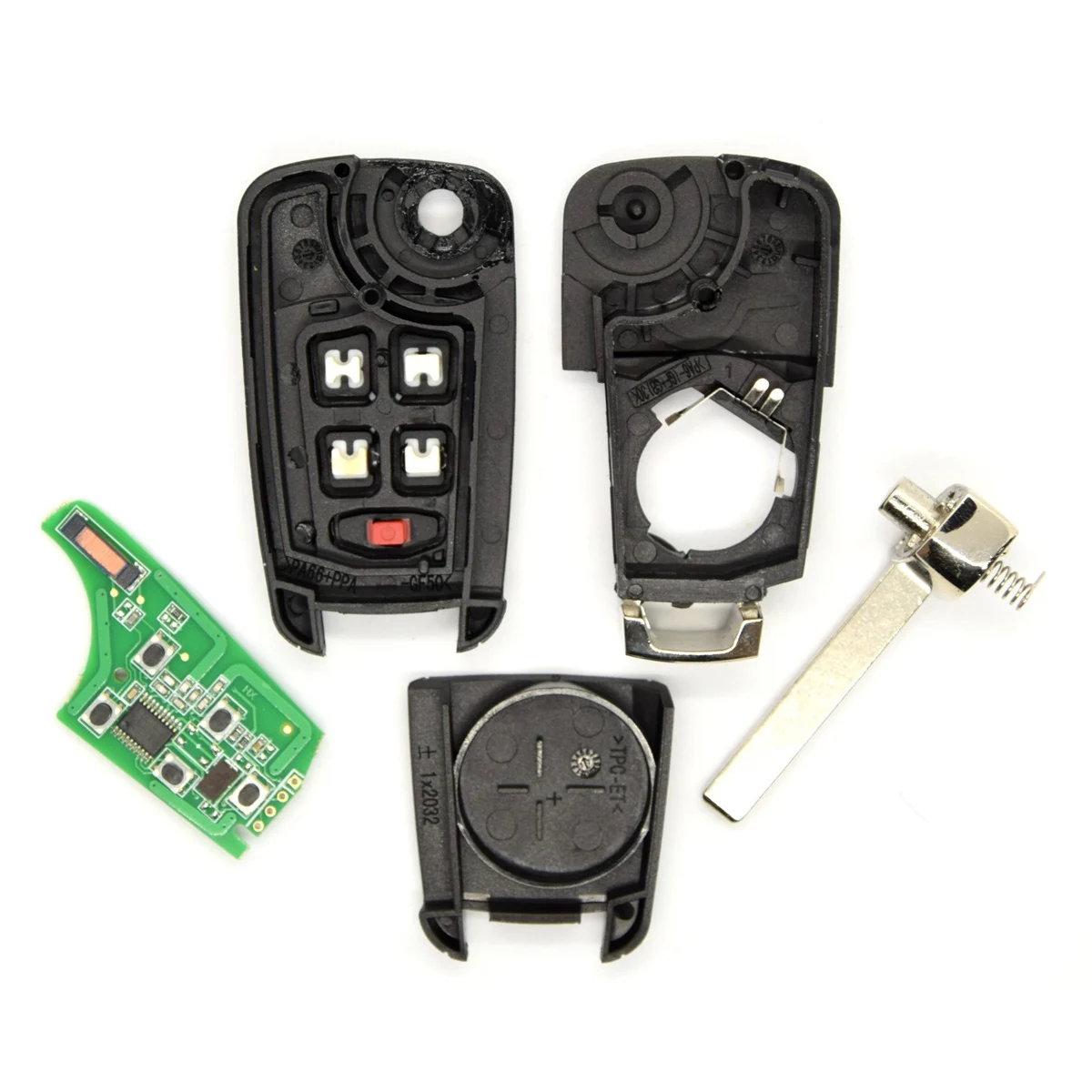 La mejor llave para mando a distancia de coche 2/3/4/5 BNT, 315/433MHz, Chip ID46 para Opel/Vauxhall Astra Corsa Insignia para Lova Chevrolet Aveo