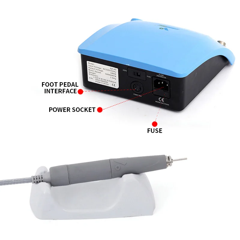 Woodworking brushless engraving machine, no vibration jade jewelry engraving QZ60, high torque grinding handle
