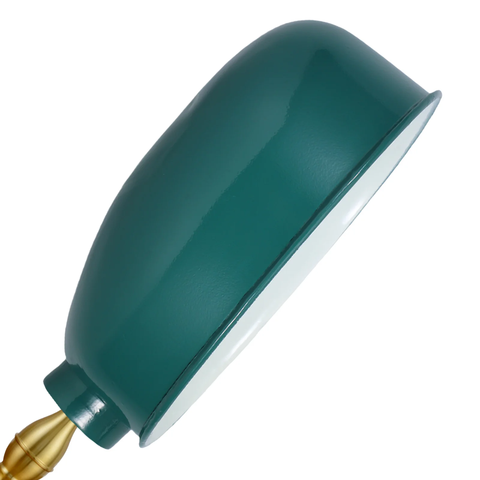 غطاء مصباح منضدة أخضر بيضاوي من سبائك الألومنيوم غطاء تركيب المصابيح الصناعية ورشة عمل عاكس الضوء لاستبدال الآلة