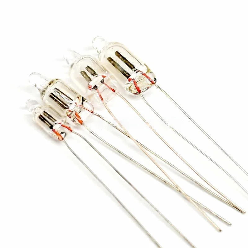 200pcs New neon neon lamp 220V F4 F5 F6 orange red 4*10 5*13 6*16MM