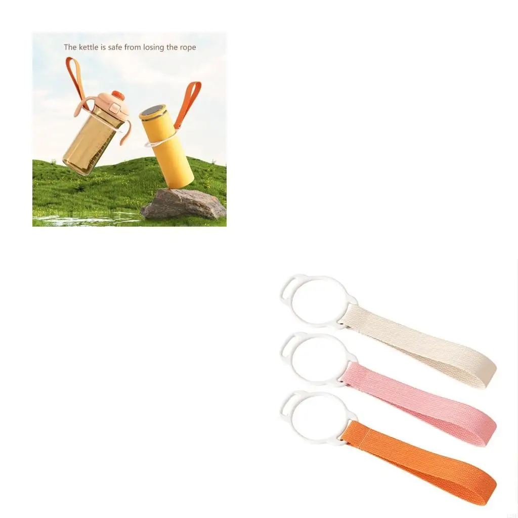 

Convenient Baby Water Bottle Strap Eye Catching Water Cup Haning Belt for Little Children and Parents Travel Essential 425F