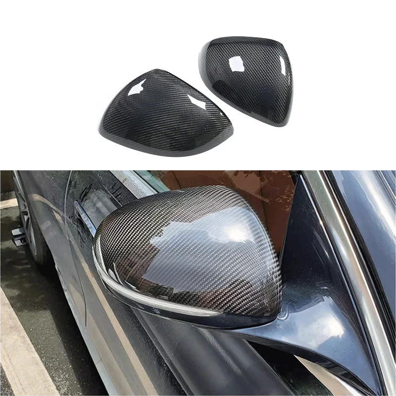 W206 Replacement Carbon Fiber Side Mirror Caps Cover for   C Class W206