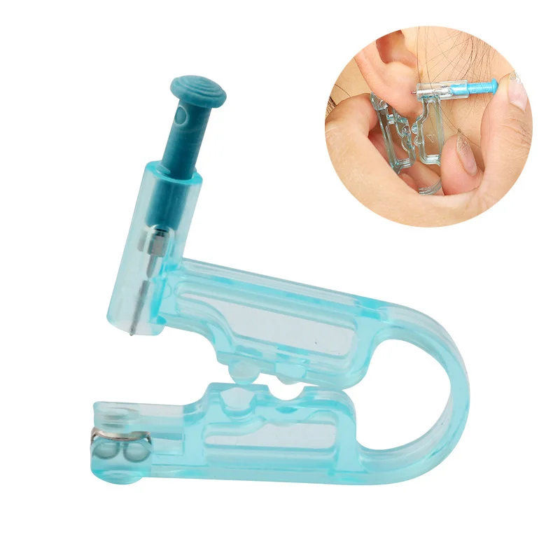 1Pc Ear Piercing Gun Kit Disposable Disinfect Safety Earring Piercer Machine Studs Nose CLip Body Jewelry Piercing Tools
