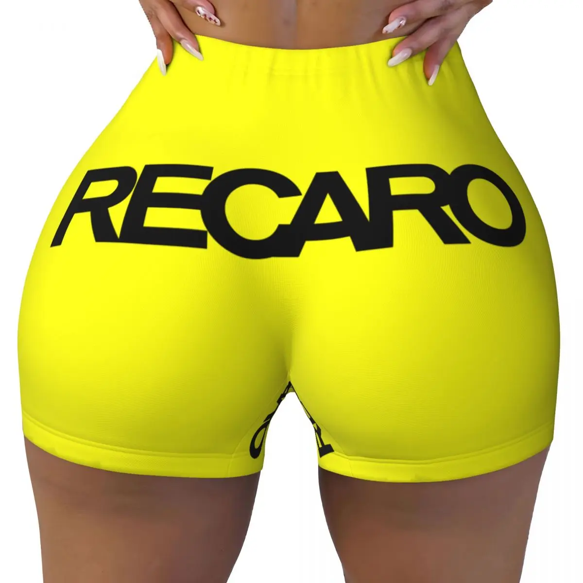 Custom Recaros Logo Gym Running Volleyball Shorts Women Workout Yoga Shorts