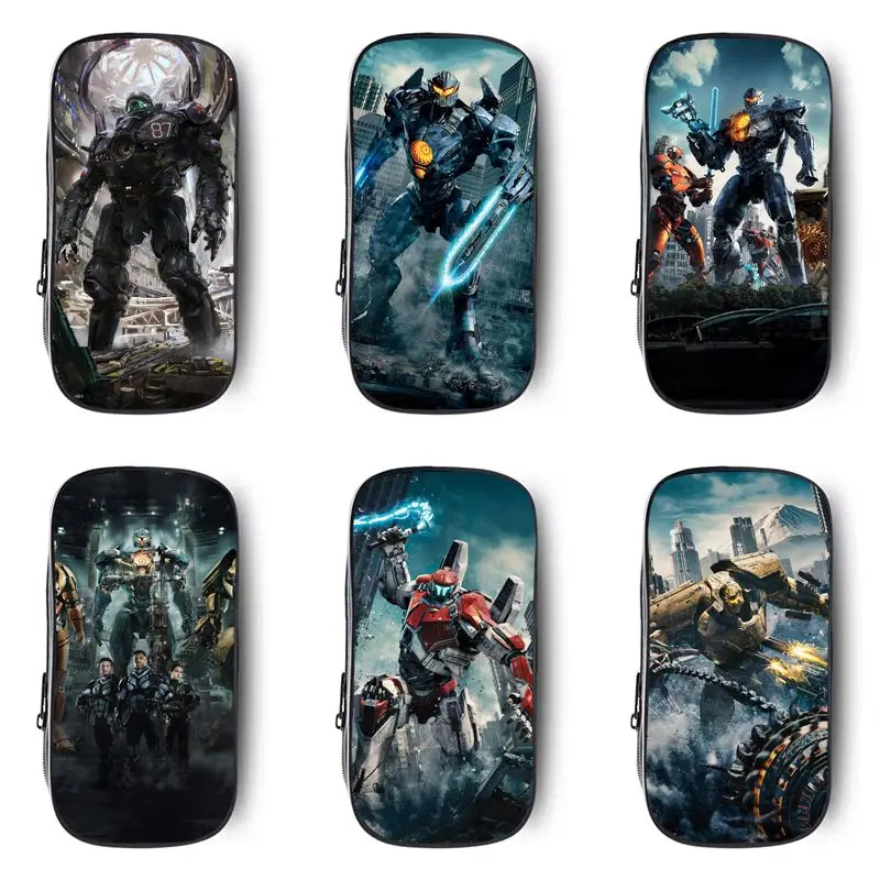 Pacific Rim Robot Pencil Case, Cute and Stylish Cartoon Creative Large-Capacity Canvas Pen Bag, Birthday Gift for Friends - view 6