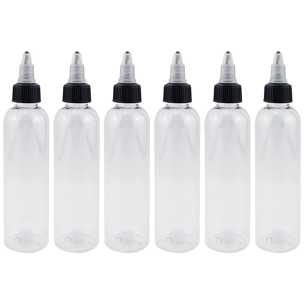 15 قطعة 60 مللي زجاجات حبر فارغة لتخزين صبغ الوشم سعة كبيرة خفيفة الوزن مانعة للتسرب حاويات بلاستيكية شفافة #6