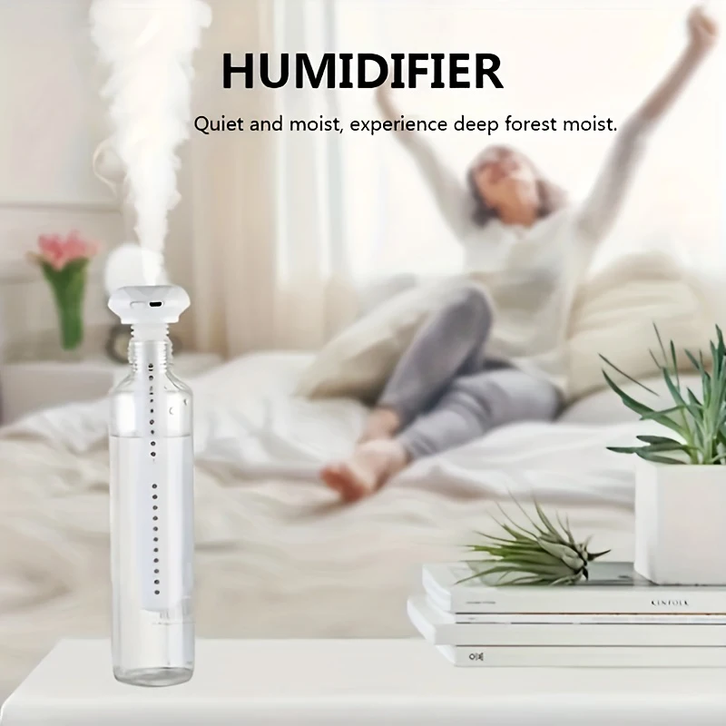 Humidificador portátil de atomización de diamante a bordo para el hogar y la Oficina, dispositivo humidificador hidratante de escritorio de alta capacidad usb