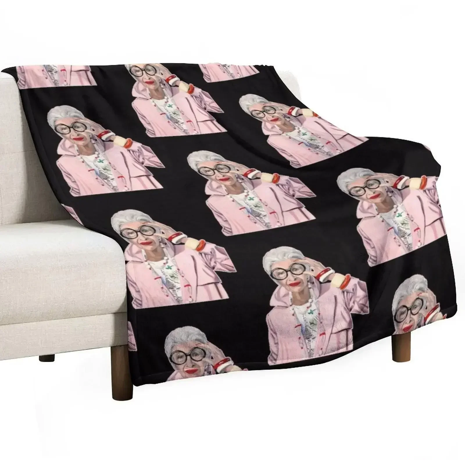 

iris-apfel-iris-apfel Throw Blanket Summer Soft Big Travel Blankets