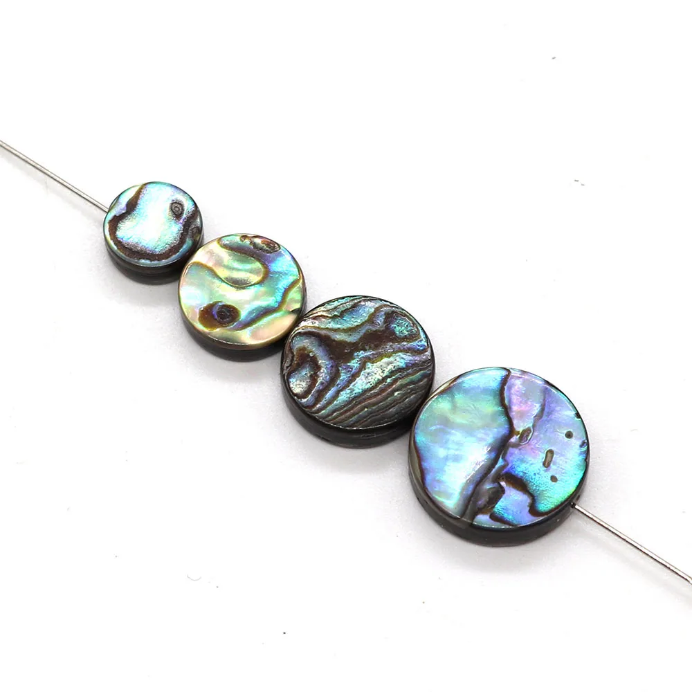

Natural Abalone Shell Beads Disc-shaped Loose Beads Fashion Jewelry DIY Making Earrings Necklace Jewelry Charm Accessories